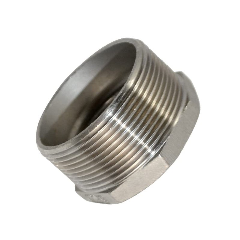 DAN SPEED 2" Male x 1-1/4" Female Thread Reducer Bushing Pipe Fitting, Adapter, Stainless steel SS 304 NPT (2" Male x 1-1/4" Female) - Image 5